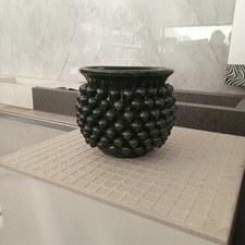 Centrotavola Verde In Ceramica