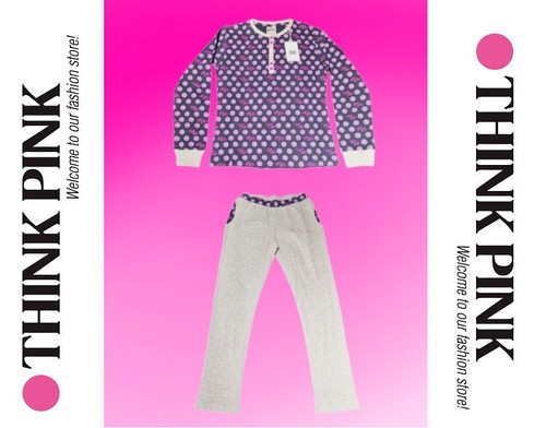 Think pink pigiama donna - pink,