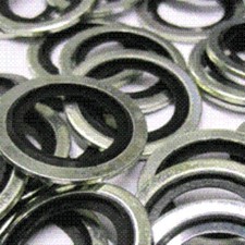 10 Pezzi:G 1/4 GUARNIZIONE RONDELLA BONDED SEALS AUTOCENTRANTE IN GOMMA/METALLO