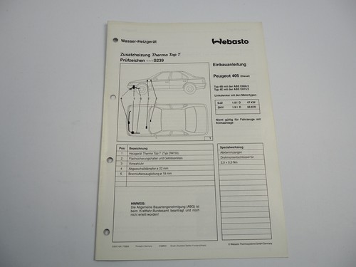 Peugeot 405 diesel manuale - peugeot,