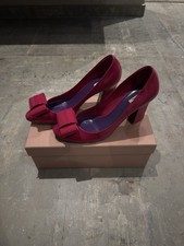 Miu miu Patent Leather Bow