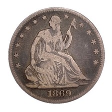 MEZZO DOLLARO SEDUTO 1869 -