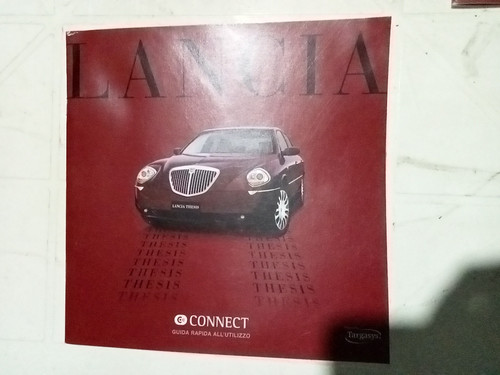 Depliant lancia thesis connect - depliant,