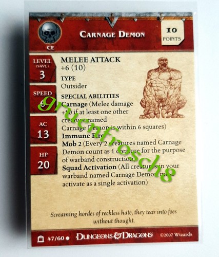 Carnage demon 47 - demon, ►47