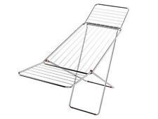 Stendibiancheria stendino pieghevole in acciaio grigio stendi panni da pavime...