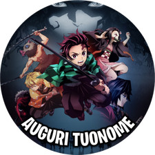 Cialda  Demon Slayer RETTANGOLARE/ROTONDA Ostia Per Torta con NOME ANIME GIAPPON