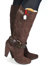 Stivali in pelle stivali in