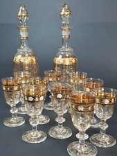 ANTICO SERVIZIO DA LIQUORE IN VETRO SEC.XIX - XX