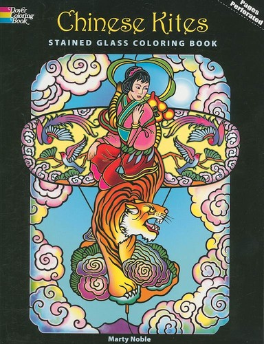 Chinese kites stained glass - chinese,