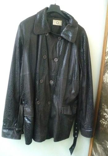 Giacca ecopelle marrone - ecopelle,