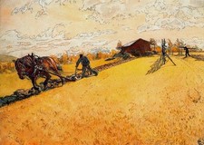Carl Larsson Plowing 1887 17"x