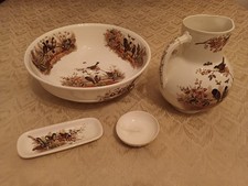 Servizio da toletta vintage Società Ceramica Richard – decoro “Capinera” –...