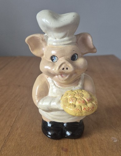 1970s terracotta bakers pig - terracotta,