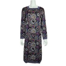 Abito maglia arazzo cuori caleidoscopio vintage anni 80 Missoni etichetta arancione taglia M