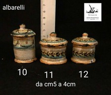 vasi albarelli ceramica miniatura presepiale stile 700 napoletano 