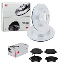NK DISCHI FRENO 240mm + PASTIGLIE POSTERIORI adatti per OPEL MERIVA A