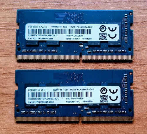 Ram 8gb 2x4gb ddr4 sodimm - 2x4gb,