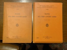 WW2 AERONAUTICA MILITARE NOTE SUL TIRO CONTRO AEREI ARTIGLIERIA 1933 - 35 TAVOLE