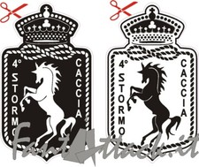 Adesivo 4° STORMO CACCIA A.M. 9 gruppo Collezionismo Araldica-Militare Grosseto