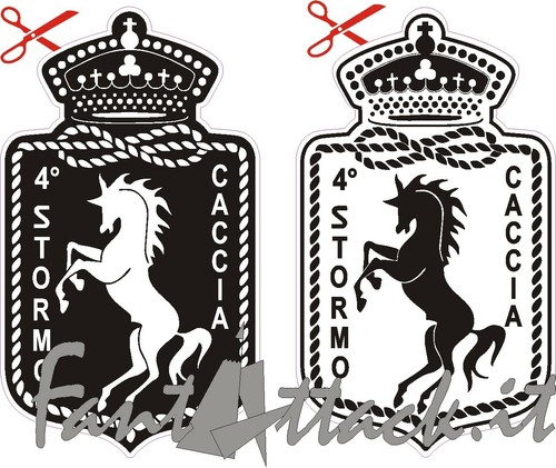 Adesivo stormo caccia a m - adesivo, a.m