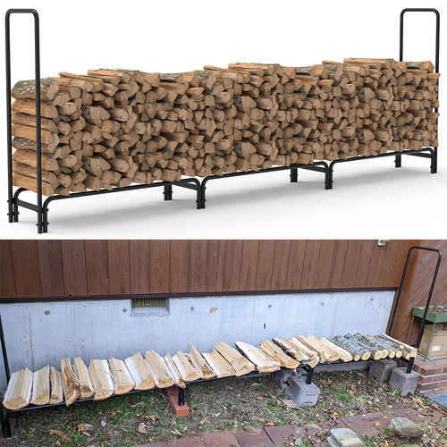Scaffale per legna - , ardere