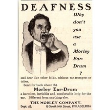 The Morley Company Use A Morley Ear-Drum Philadelphia 1902 Clipping SAI4-M11