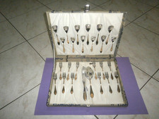 SERVIZIO TORTA E DESSERT GOTTINGHEN ACCIAIO 18/10 VINTAGE ORO ZECCHINO NUOVO 