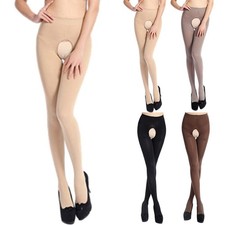 Collant autunno primavera cavallo aperto in materiale velluto per lingerie donna