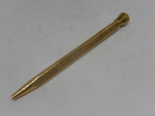 Vecchia penna biro placcata - penna,