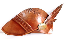 ALPINI 60esima ADUNATA NAZIONALE Trento 1987 ricordo scultura in rame cappello