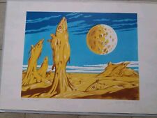 Luigi Regianini Litografia originale; Titolo "Il Silenzio"