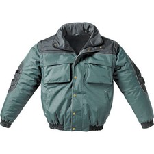 Giubbino New Iceberg XXL, Poliestere/PVC, Verde/Nero, Maniche Staccabili