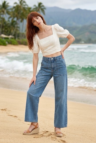 Pantalone donna blu jeans