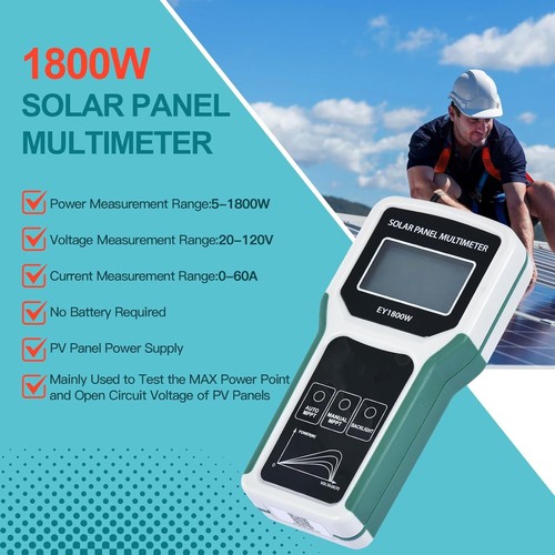 Multimetro fotovoltaico 1800w - multimetro,