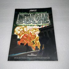 Metal Gear Solid Guida Strategica Totalmente Non Autorizzata di BradyGames Ottime Condizioni Raro Usato