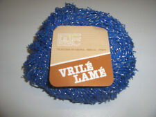 FILATURA DI CROSA VRILE FILATO MAGLIERIA COTONE LAME BLUETTE ARGENTO 50 GRAMMI