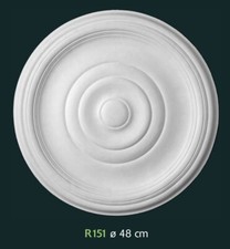 Rosone gesso bianco - in,