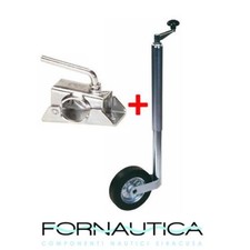 RUOTINO SERVOTIMONE TELESCOPICO REGOLABILE CON SUPPORTO PER CARRELLO RIMORCHIO