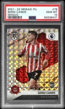 2021 Panini Mosaic Premier League Mosaic #78 Sergi Canos PSA GEM MT 10