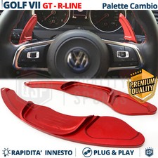 PALETTE Cambio al Volante per VW Golf 7 GTI GTD R Leve Alluminio Rosso Tuning