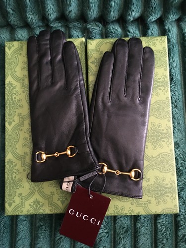 Gucci guanti horsebit - horsebit, nero