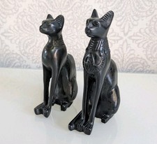 2 x Egyptian Black Bastet Cat