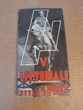 DEPLIANT V^ LITTORIALI DELLO SPORT G.U.F. BOLOGNA ANNO XIV^