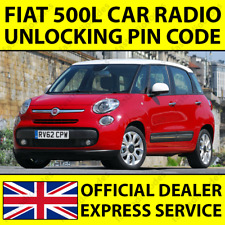 ✅FIAT 500L CODICE PIN SBLOCCO NAVIGAZIONE AUTORADIO PER TUTTI I MODELLI✅