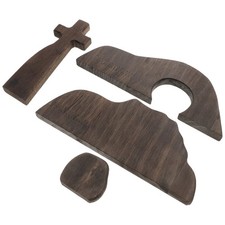  1 Set di scene pasquali e decorazioni a croce Decorazioni per vassoi a più