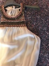 Abito Zara etnico bianco