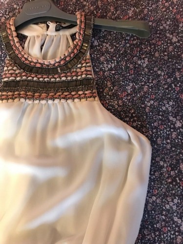 Abito zara etnico bianco - zara,