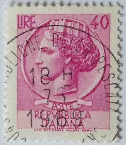 Francobollo italia lire - 40,