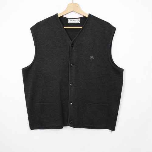 Gilet burberry lana grigio - gilet,