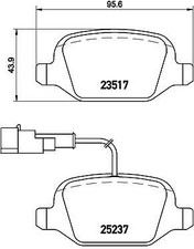 BREMBO P 23 131 Kit pastiglie freno per ALFA ROMEO MITO (955_)